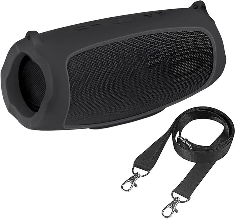Black Silicone Protective Case with Strap for 5 Cover Skin - Image 1